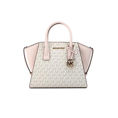 Powder Pink Posh Michael Kors' Avril Small Satchel Bag In Powder Blush