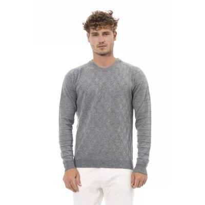 Gray Viscose Sweater - Alpha Studio, 48 It