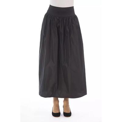 Mocha Mystery Alpha Studio Brown Polyester Skirt - W44 Us