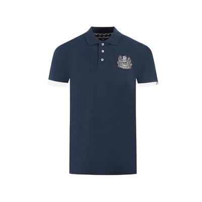 Aquascutum Blue Cotton Polo - L Blue Elegance