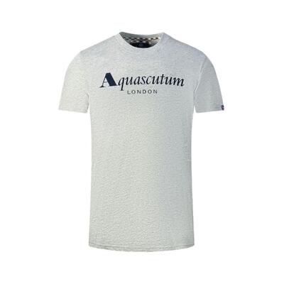 Aquascutum Gray Cotton Tee Shirt - Xl Gray Essentials