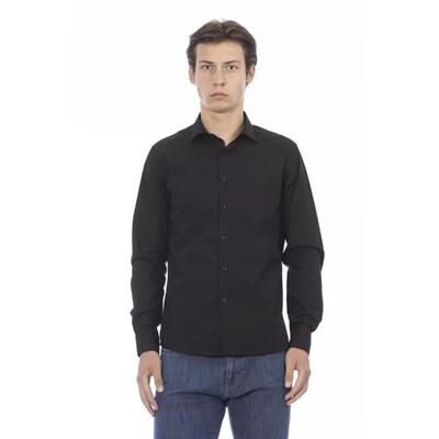 Stylish Baldinini Trend Black Cotton Shirt - Xl