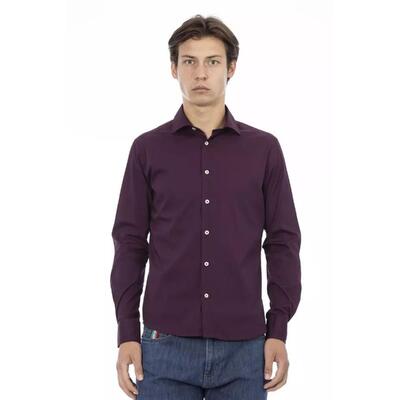 Xl Bordeaux Baldinini Trend Men'S Cotton Shirt