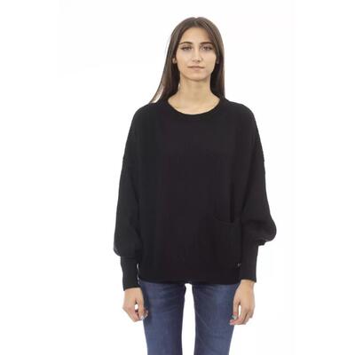 Noir Elegance Baldinini Trend Women'S Wool Sweater - L