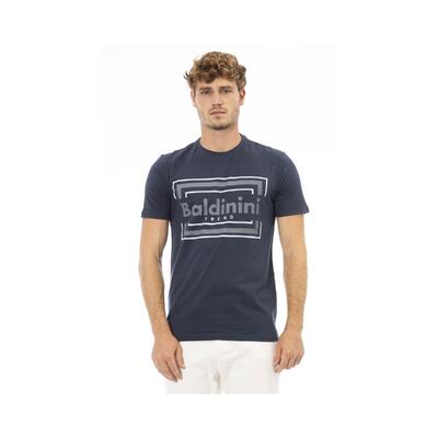 Medium Blue Cotton Tee Shirt - Baldinini Trend Men'S