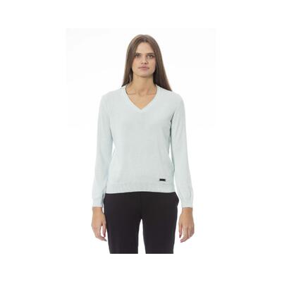 Baldinini Trend M Light Blue Polyamide Sweater