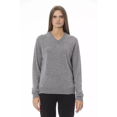 Trendy Gray Viscose Sweater - Baldinini