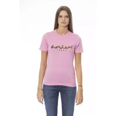 Pretty In Pink Baldinini'S Cotton Tops & T-Shirt For Ladies