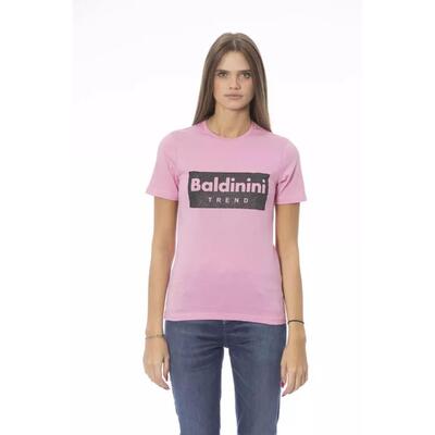 Pink Cotton Shirt Baldinini Trend Women'S Soft Pink Top - M