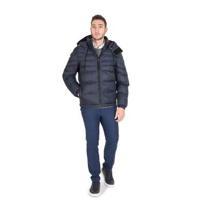 Azure Essence Hugo Boss Navy Poly Outerwear - 50 Eu