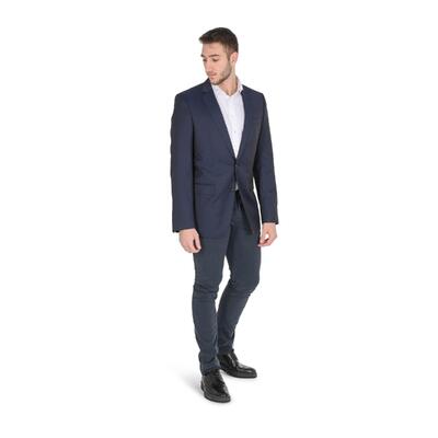 Hugo Boss Men'S Dark Blue Wool Jacket - Size 106 Cm