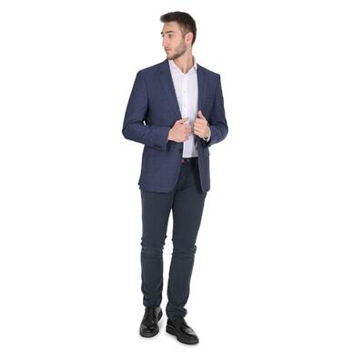 Azure Ambition Hugo Boss Men'S Wool Blend Jacket - 106 Cm