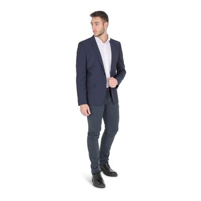 Elegant Navy Wool Blend Hugo Boss Men'S Jacket - 48 Eu