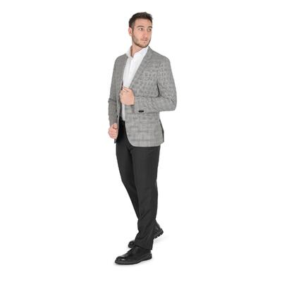 Boss Grey Wool Blend Jacket - 46 Eu"