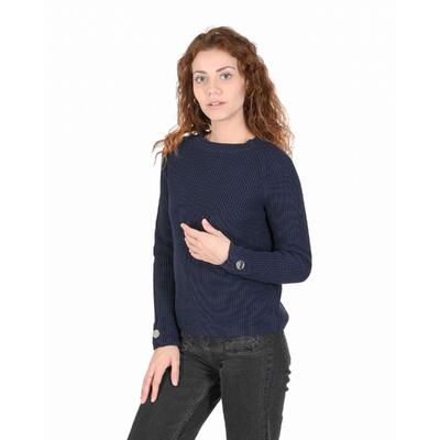 Hugo Boss Women'S Blue Cotton Pullover - M