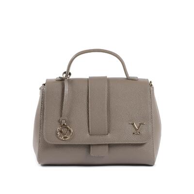 Versace 1969 Women'S Mole Gray Leather Handbag Urban Edge