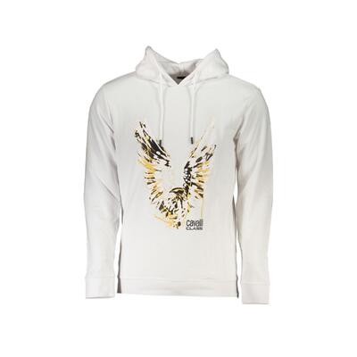 Snowy White Cotton Sweater - Cavalli Class