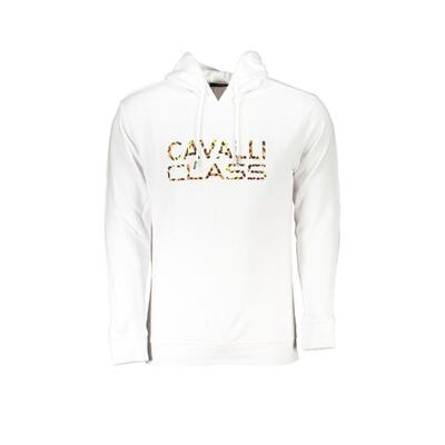 Stylish 3Xl White Cotton Sweater By Cavalli Class