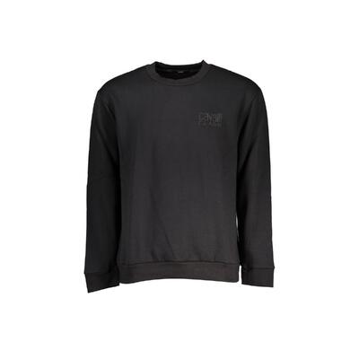 Bold Black Cotton Sweater - Cavalli Class (L)