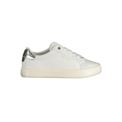 Calvin Klein White Poly Sneaker - Size 37 Eu