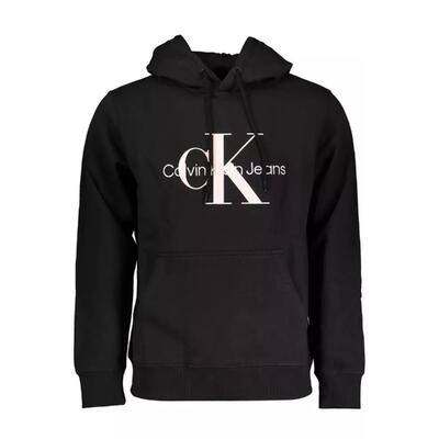 Stylish Sleek Black Cotton Sweater - Calvin Klein