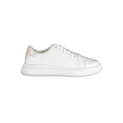 Stylish Ck Women'S White Poly Sneaker - 38 Eu