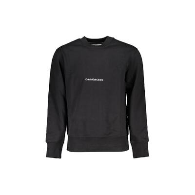 Minimalist Black Cotton Sweater - S (Calvin Klein)