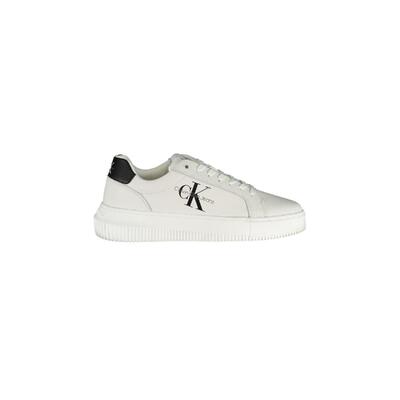 Clean White Comfort Calvin Klein Women'S Polyester Sneaker - 36 Eu