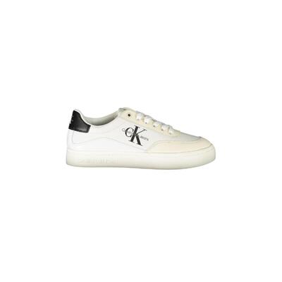 Calvin Klein White Poly Sneaker - Size 38 Eu