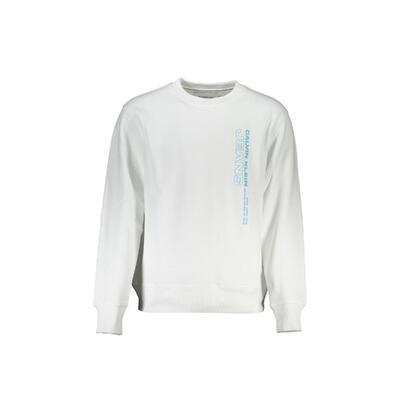 Sleek Simplicity Calvin Klein Men'S White Cotton Sweater - S