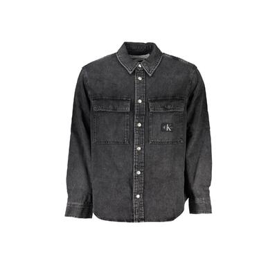 Stylish Calvin Klein Black Cotton Shirt - L