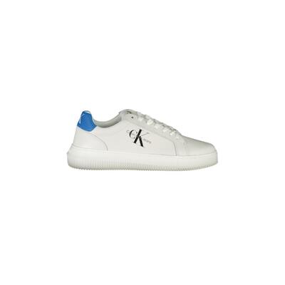 Calvin Klein White Polyester Sneaker Minimalist Comfort