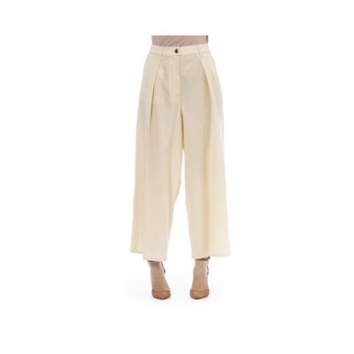 Sophisticated Sands Jacob Cohen Beige Wool Blend Trousers - W27 Us