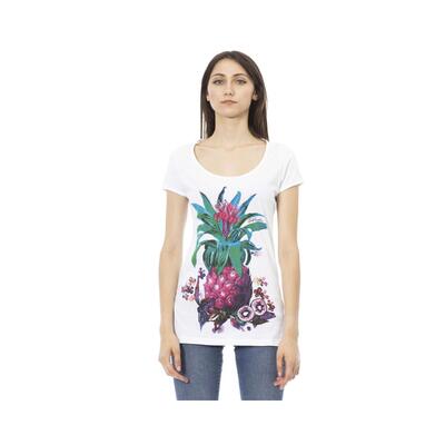 Just Cavalli White Cotton Tops & T-Shirt Ensemble - S