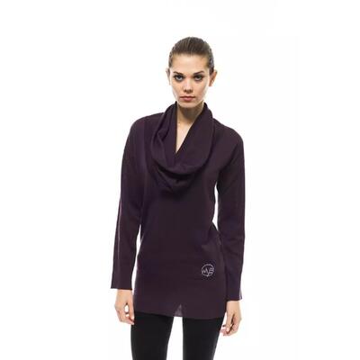 46 It Purple Wool Sweater Montana Blu Women'S