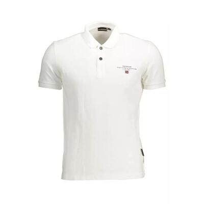 White Elegance Napapijri Men'S Polo Shirt - 2Xl