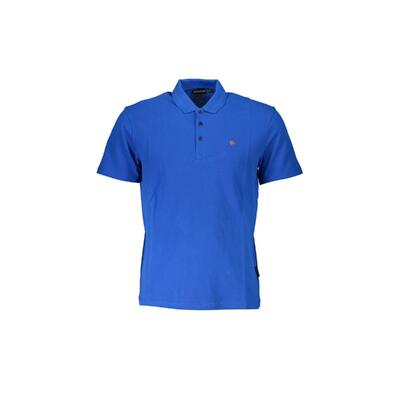 L Blue Polo Shirt - Napapijri Men'S