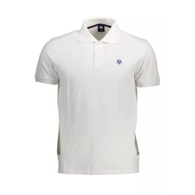 Classic White Waves North Sails White Polo Shirt - Xl