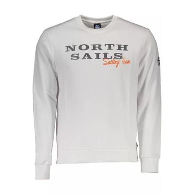 Nautical White North Sails Cotton Sweater