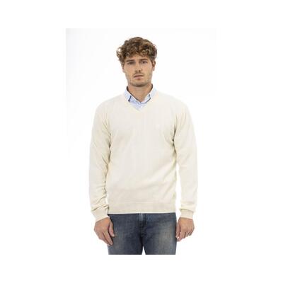 White Wonder Sergio Tacchini Men'S White Wool Sweater - M