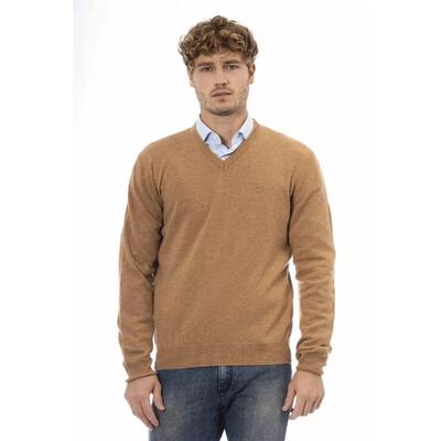 Sergio Tacchini Men'S Beige Wool Crewneck - S