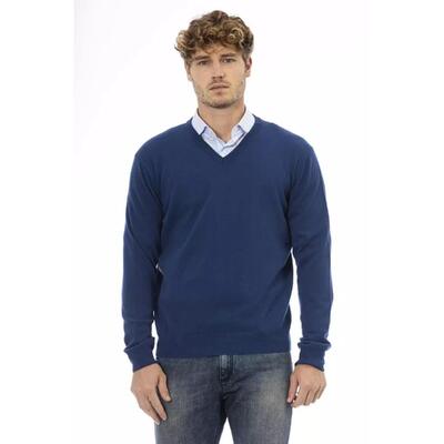 M Blue Wool Sweater Sergio Tacchini Men'S