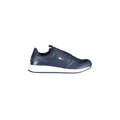 Tommy Hilfiger Blue Polyester Sneaker Sky Blue Style