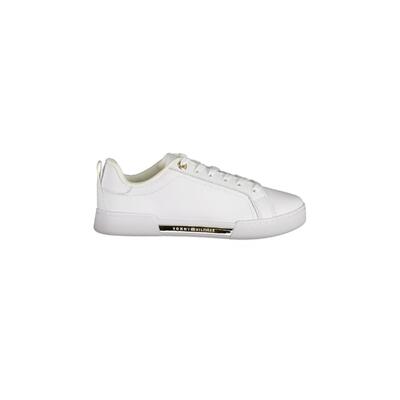 Tommy Hilfiger Trendy White Shoes - Size 38 Eu