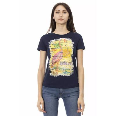 Mellow Blue Cotton Charm M Trussardi Action Women'S Tee Shirt