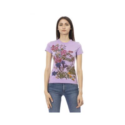 Elegant Purple Tee Shirt Trussardi Action Women'S