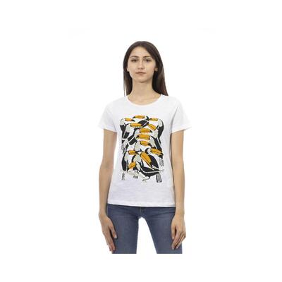 Chic White Short Sleeve Shirt Trussardi Action Women'S Tee - S