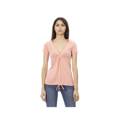 Elegant Charm Trussardi Action Pink Short Sleeve Tee - Size L