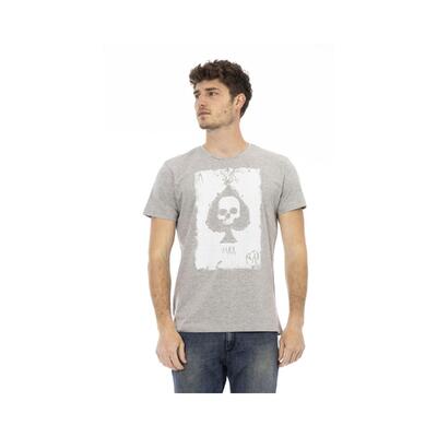 Elevate Casual Chic - Trussardi Action Gray Tee Shirt