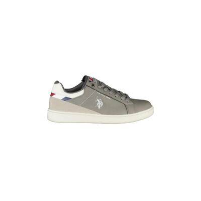 Gray Polo Us Polo Men'S Gray Polyester Sneaker